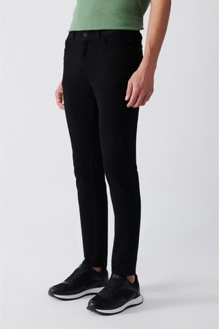 Calças slim - Preto