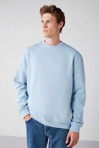 Sweat regular - Azul-claro