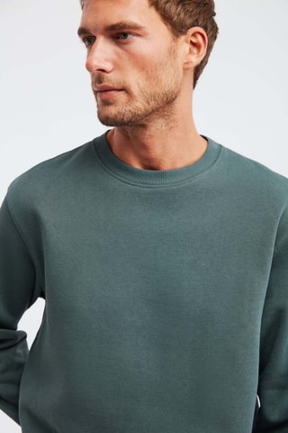 Sweat regular - Verde-escuro