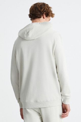 Sweat relaxed com capuz - Branco