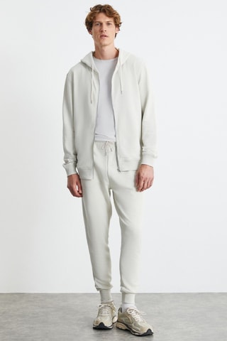 Sweat relaxed com capuz - Branco