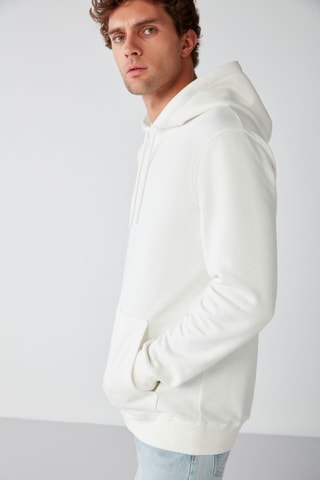 Sweat regular com capuz - Cru