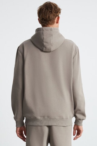 Sweat relaxed à capuche - Beige