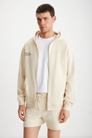 Sweat à capuche - Beige
