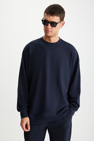 Sweat regular - Bleu marine