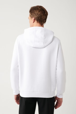 Sweat com capuz - Branco