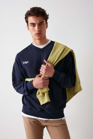 Sweat oversize - Azul-marinho