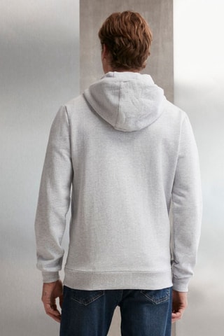 Sweat com capuz - Cinzento-claro