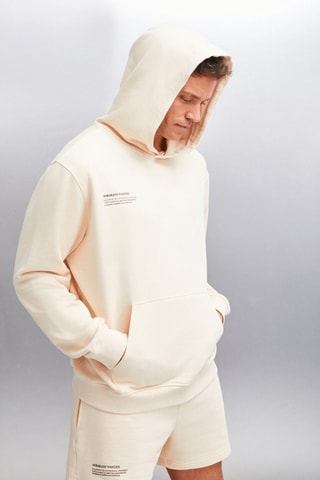 Sweat com capuz - Bege