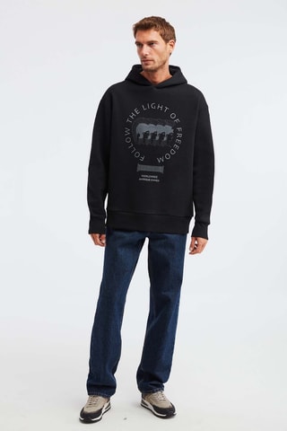 Sweat com capuz - Preto