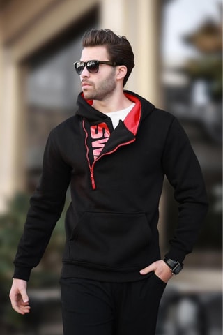 Sweat com capuz - Preto