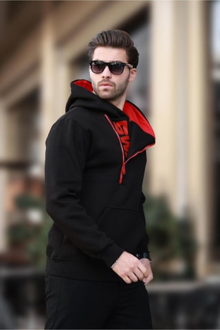 Sweat com capuz - Preto