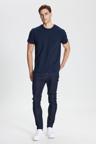 T-shirt slim - Azul-marinho