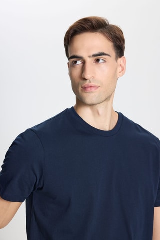 T-shirt slim - Azul-marinho