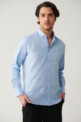 Camisa - Azul-claro