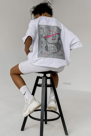 T-shirt oversize - Branco