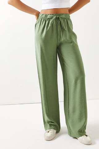 Pantalon palazzo - Kaki