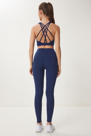 Leggings de cintura alta - Azul-marinho