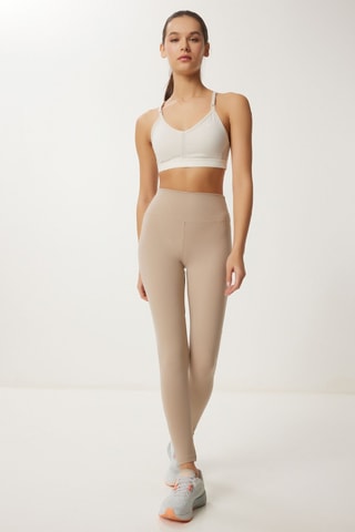 Legging taille haute - Beige