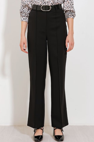Pantalon taille haute - Noir
