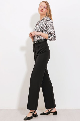 Pantalon taille haute - Noir