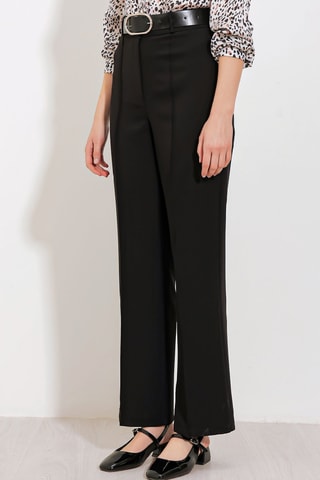 Pantalon taille haute - Noir