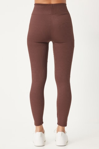 Legging taille haute - Marron