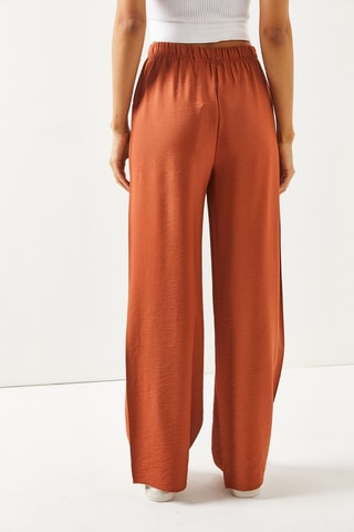 Pantalon palazzo - Rouge brique