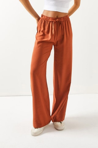 Pantalon palazzo - Rouge brique