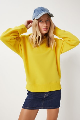 Sweat à capuche - Jaune