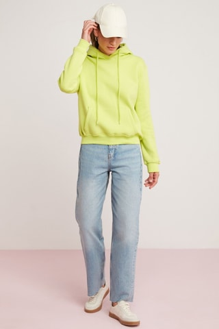 Sweat com capuz - Verde-fluorescente