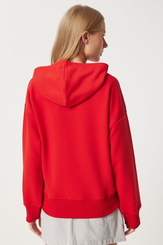 Sweat à capuche - Rouge