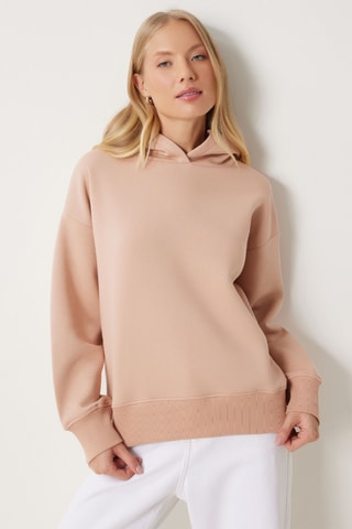 Sweat à capuche - Beige