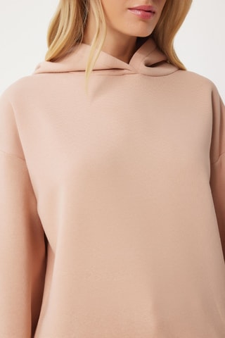 Sweat à capuche - Beige