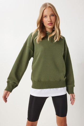 Sweat à capuche - Kaki