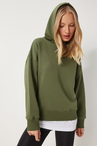 Sweat à capuche - Kaki