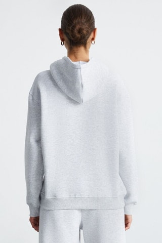 Sweat relaxed com capuz - Cinzento-claro mesclado
