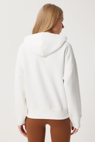 Sweat à capuche - Ecru