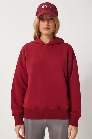 Sweat à capuche - Bordeaux