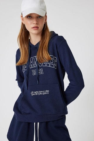 Sweat à capuche - Bleu marine