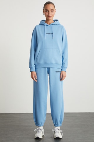 Sweat à capuche - Bleu clair