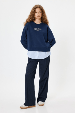 Sweat oversize - Bleu marine