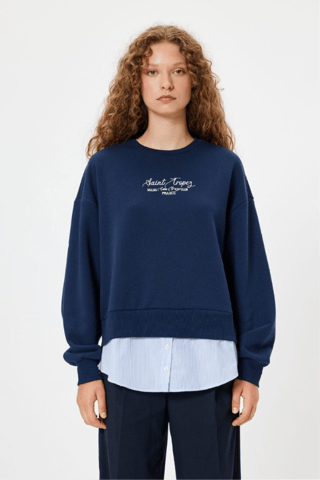 Sweat oversize - Bleu marine