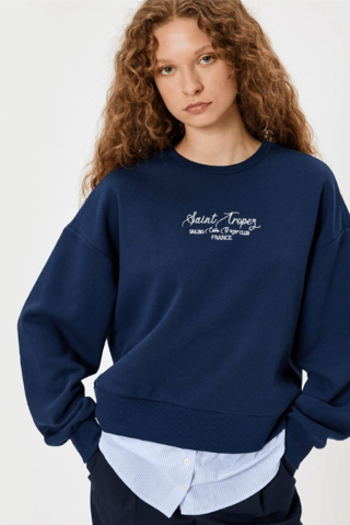 Sweat oversize - Bleu marine