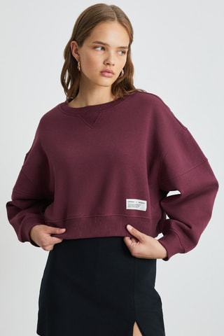 Sweat oversize - Bordeaux