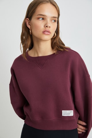 Sweat oversize - Bordeaux