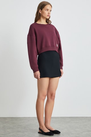 Sweat oversize - Bordeaux