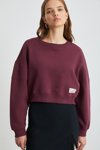 Sweat oversize - Bordeaux