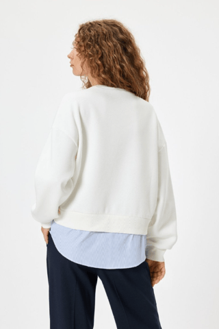 Sweat oversize - Blanc
