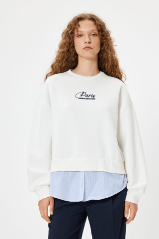 Sweat oversize - Blanc